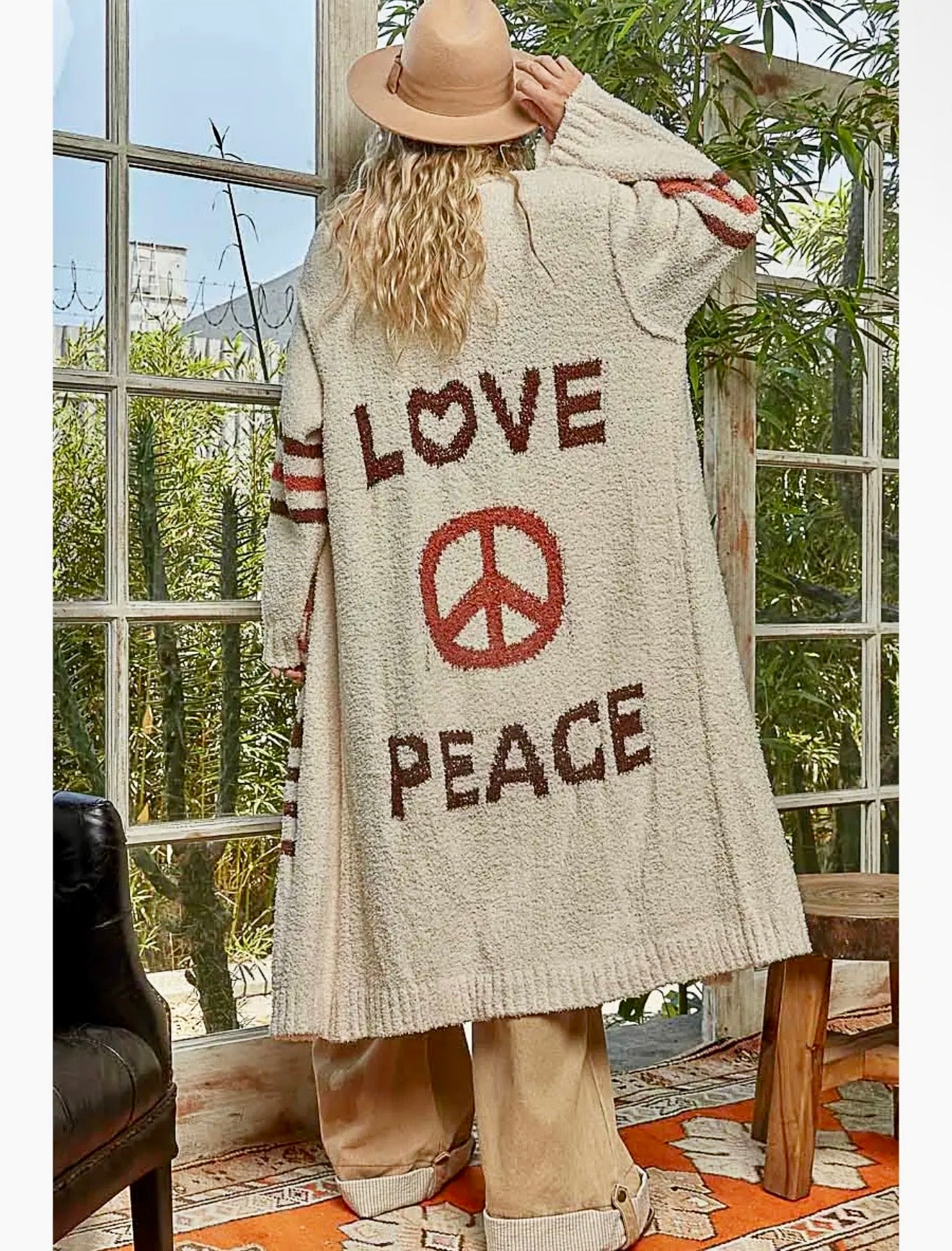 Love Letter Printed Cardigan