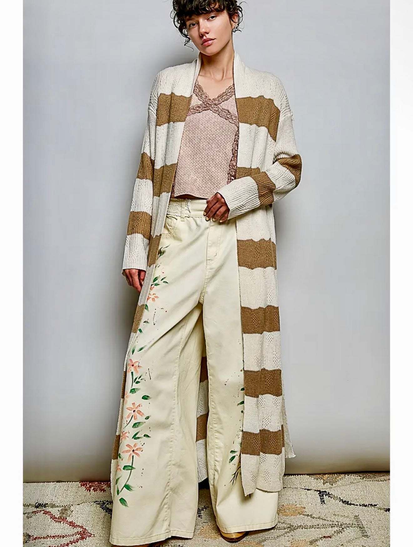 Striped Maxi Cardigan