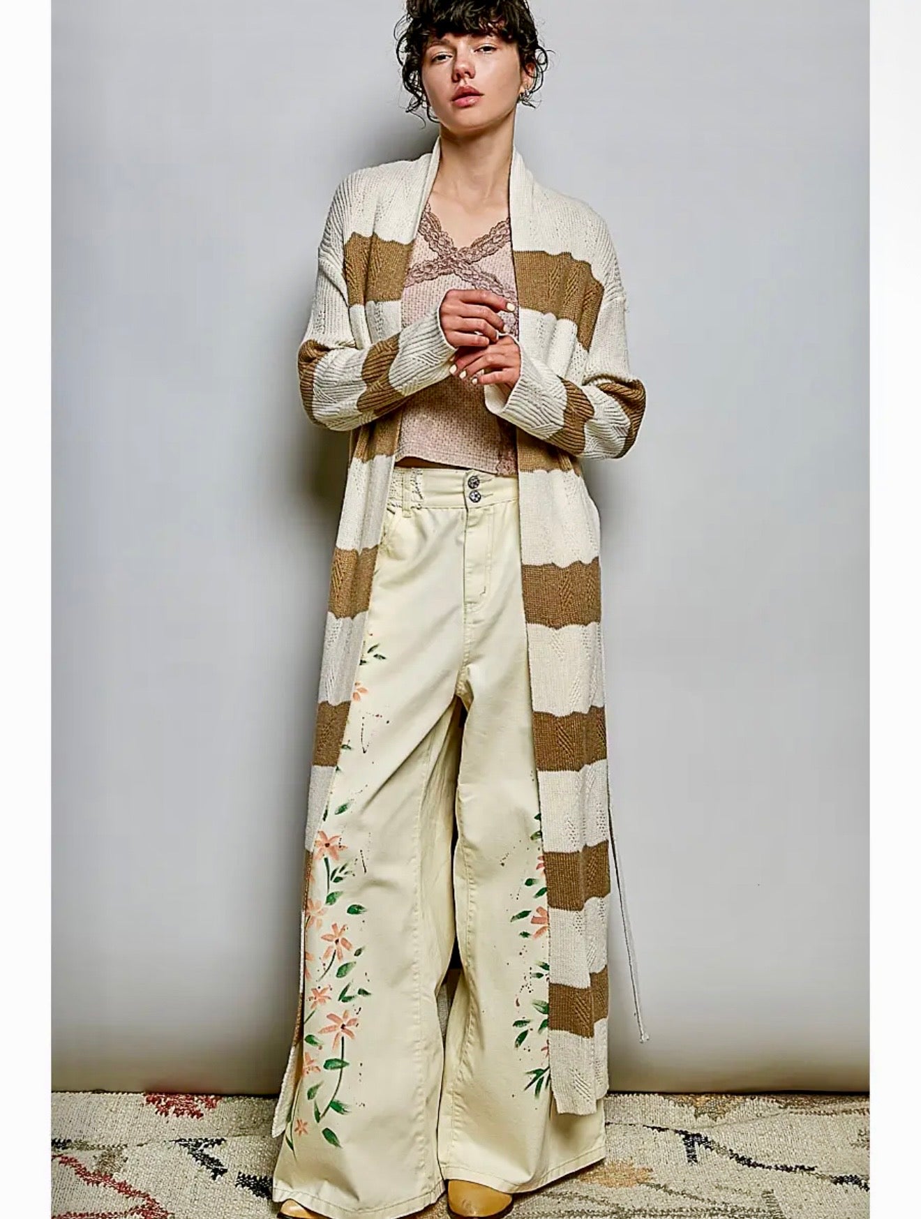 Striped Maxi Cardigan