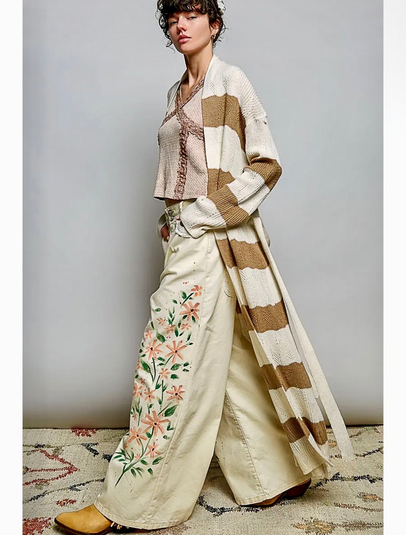 Striped Maxi Cardigan