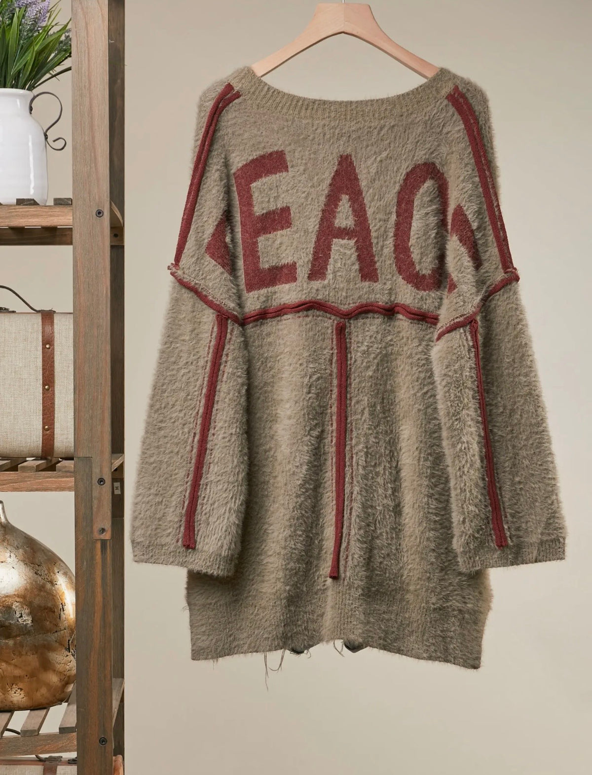 Vintage Peace Oversized Cardigan