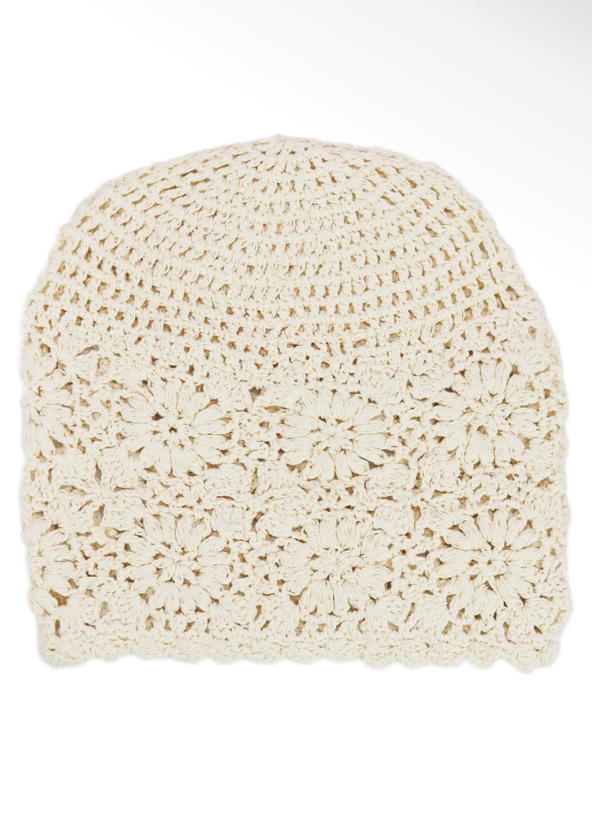 Crochet Floral Knit Sloughy Beanie-6 Colors