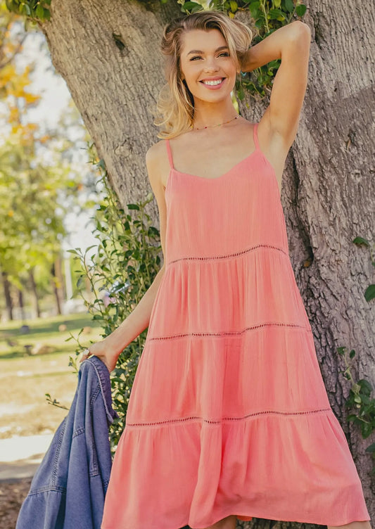Sleeveless Tiered Mini Dress