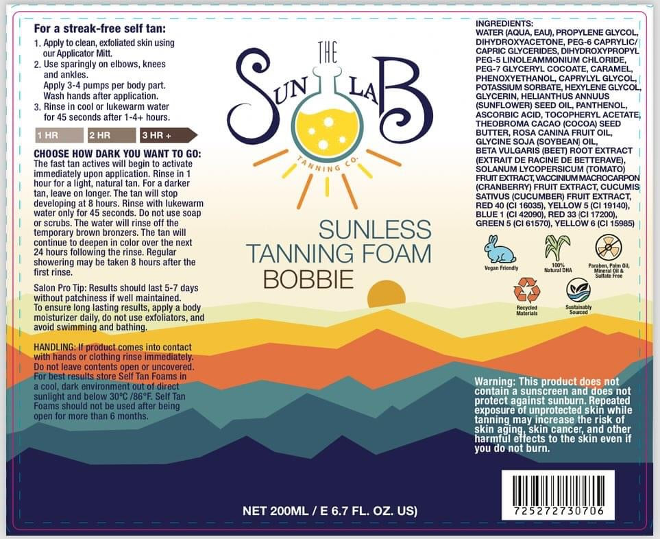 The Sun Lab Tanning Co Self Tanning Foam