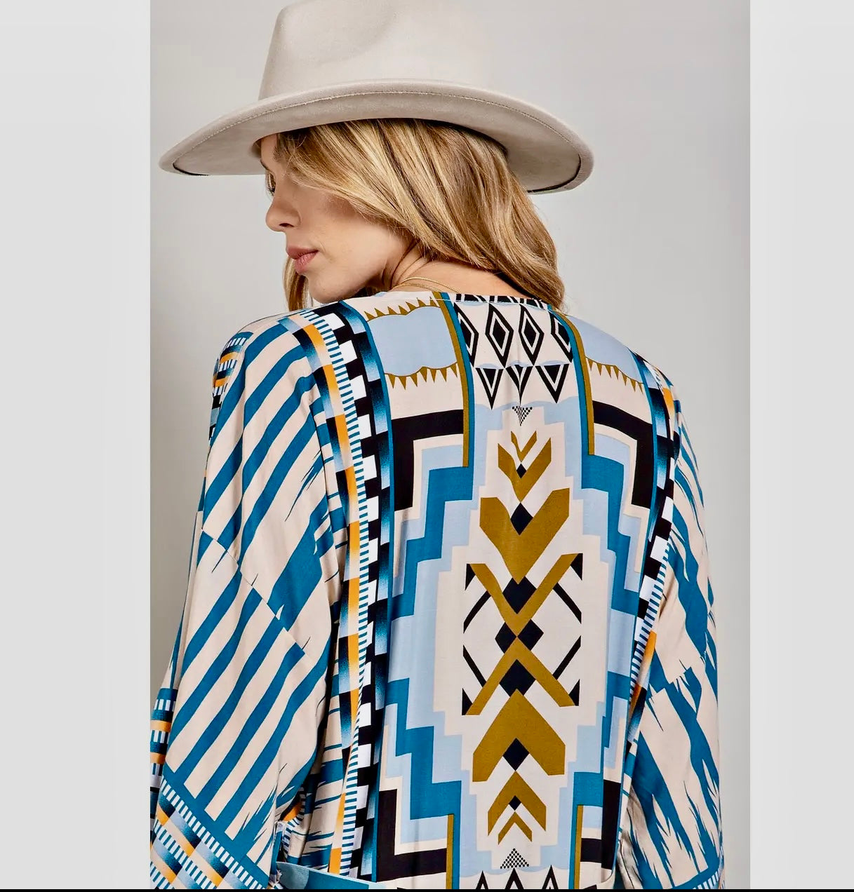 Woven Long Kimono