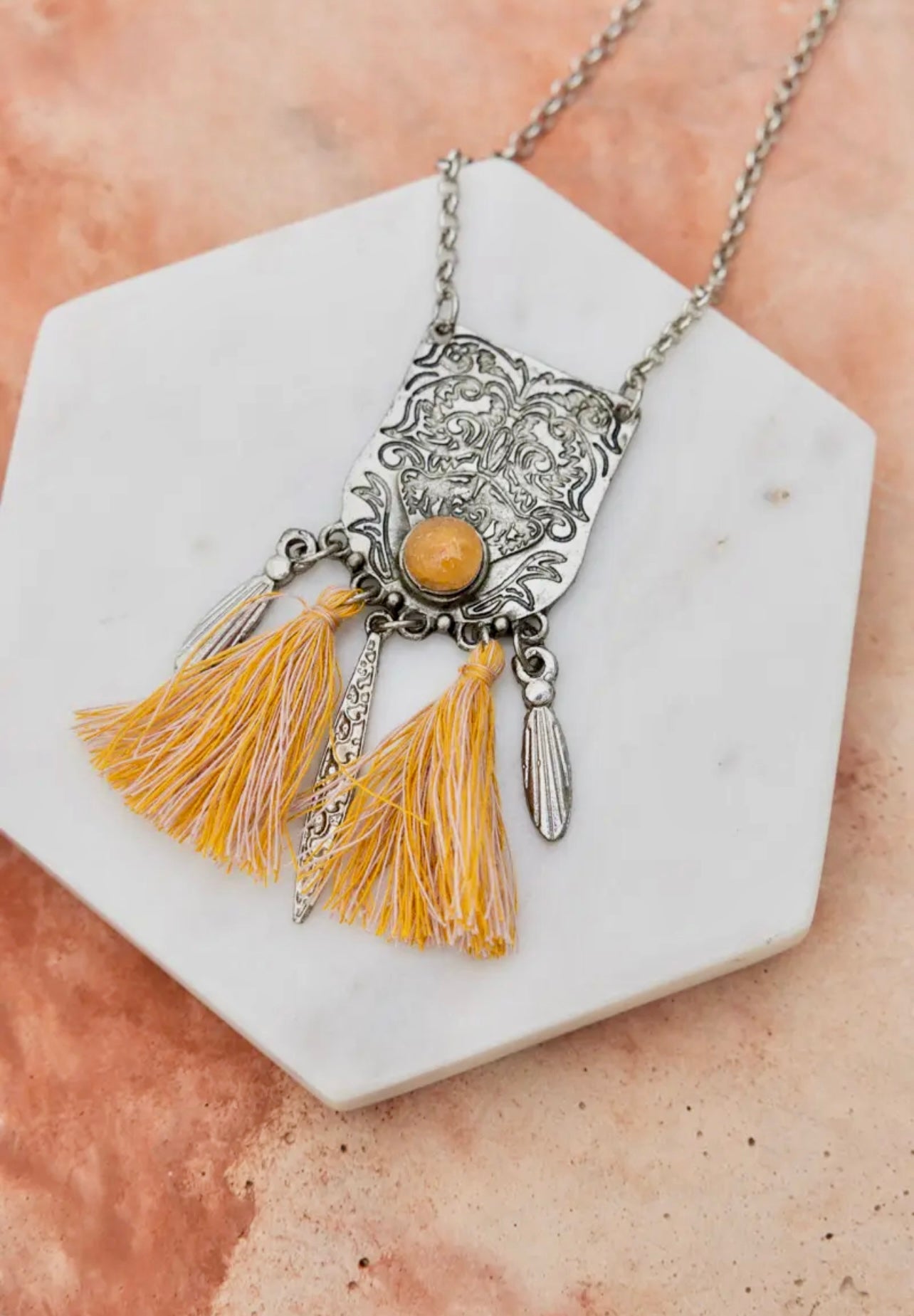 Boho Tassel Statement Necklace